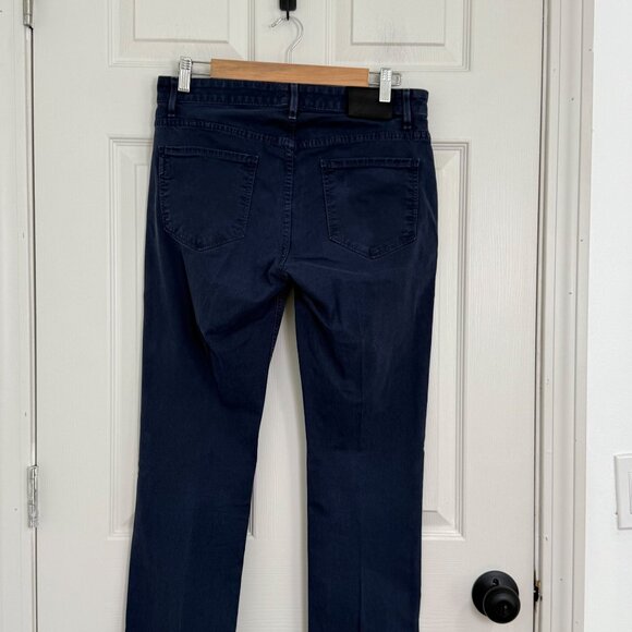 Paige Federal Jeans Mens 30x32 Blue Navy Stretch Straight Leg Casual Preppy - Picture 4 of 15